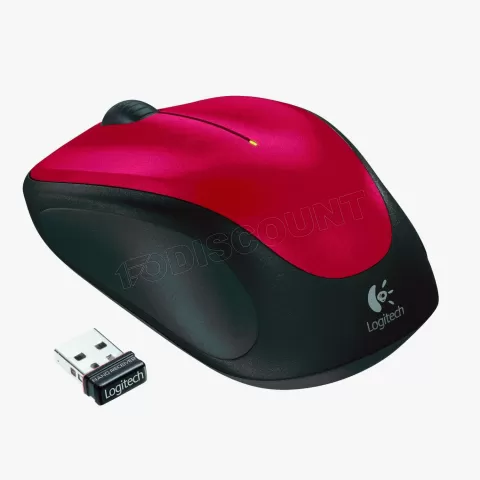 Photo de Souris sans fil Logitech Cordless Laser M235 (Rouge)