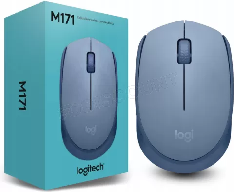 Photo de Souris sans fil Logitech M171 (Bleu)