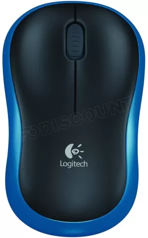 Photo de Souris sans fil Logitech M185 (Noir/Bleu)