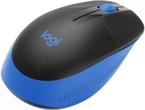 Photo de Souris sans fil Logitech M190 (Noir/Bleu)