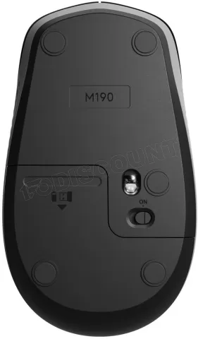 Photo de Souris sans fil Logitech M190 (Noir/Gris)