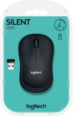 Photo de Souris sans fil Logitech M220 Silent (Noir)