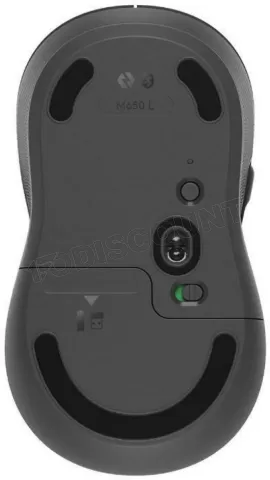 Photo de Souris sans fil Logitech Signature M650 L pour gaucher (Noir/Gris)