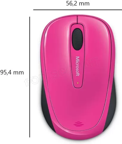 Photo de Souris sans fil Microsoft Wireless Mobile Mouse 3500 (Rose)