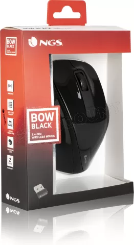 Photo de Souris sans fil NGS Bow (Noir)