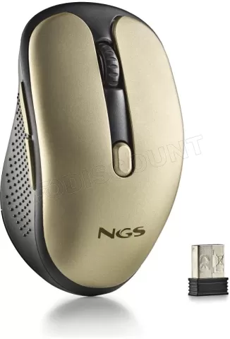 Photo de Souris sans fil NGS Evo Rust (Or)