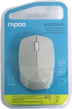 Photo de Souris sans fil Rapoo M100 Silent (Blanc)