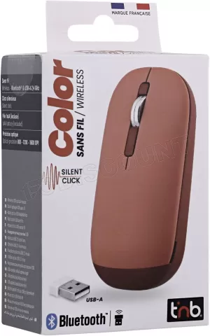 Photo de Souris sans fil T'nB Color 3 (Rouge)