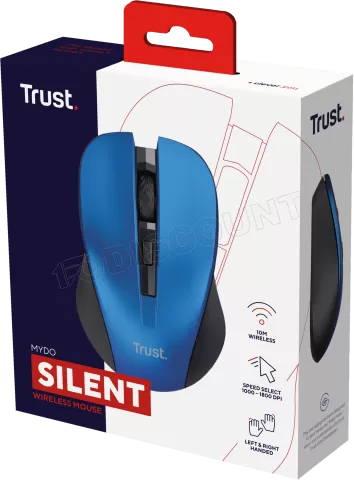 Photo de Souris sans fil Trust Mydo Silent Click (Bleu)