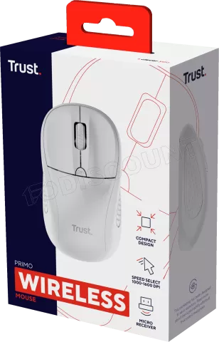 Photo de Souris sans fil Trust Primo (Blanc)