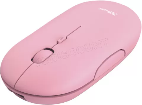 Photo de Souris sans fil Trust Puck (Rose)