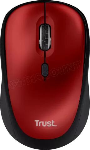 Photo de Souris sans fil Trust Yvi+ Silent (Rouge)