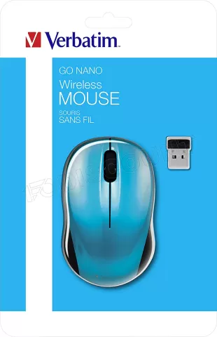 Photo de Souris sans fil Verbatim Go Nano (Bleu)