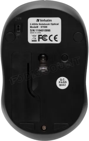 Photo de Souris sans fil Verbatim Go Nano (Noir)