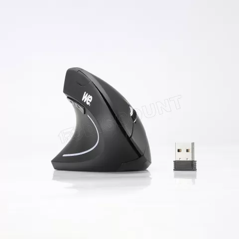 Photo de Souris verticale sans fil gaucher WE - 1600dpi (Noir)