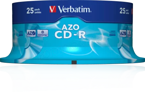 Photo de Spindle de 25 CD-R imprimables Verbatim Azo - 700Mo