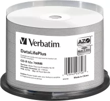 Photo de Spindle de 50 CD-R imprimables Verbatim DataLifePlus - 700Mo