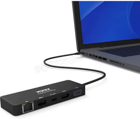 Photo de Station d'accueil portable USB-C 3.0 Port Designs 901909 (Noir)