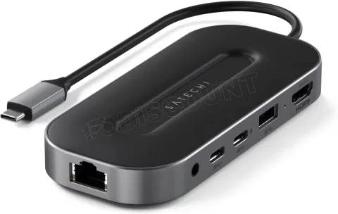 Photo de Station d'accueil portable USB-C 3.0 Satechi Multi-Port W2.5G (Gris)