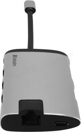 Photo de Station d'accueil portable USB-C 3.0 Verbatim Multi-Port (Argent)
