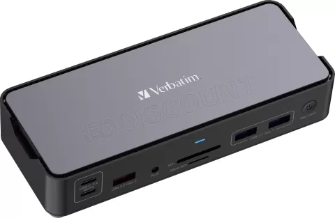 Photo de Station d'accueil portable USB-C Verbatim Pro CDS-15 (Gris)