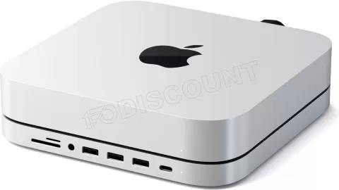 Photo de Station d'accueil Satechi Stand & Hub Mac Mini NVMe (Argent)