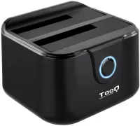 Photo de Station d'accueil USB 3.0 TooQ TQDS-802 pour 2x S-ATA (Noir)