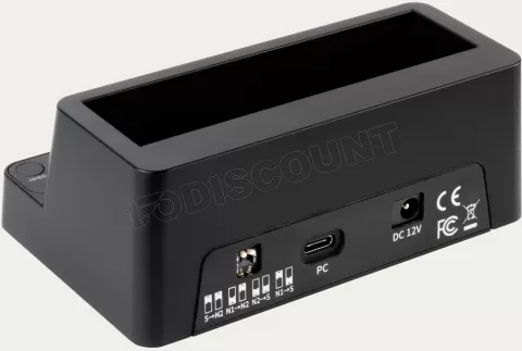 Photo de Station d'accueil USB-C 3.2 TooQ TQDS-502B pour x2 Nvme + x1 Sata (Noir)