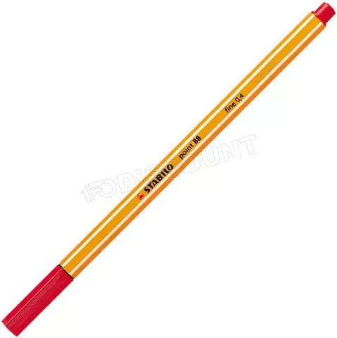 Photo de Stylo-feutre Stabilo Fineliner Pointe fine (Rouge)