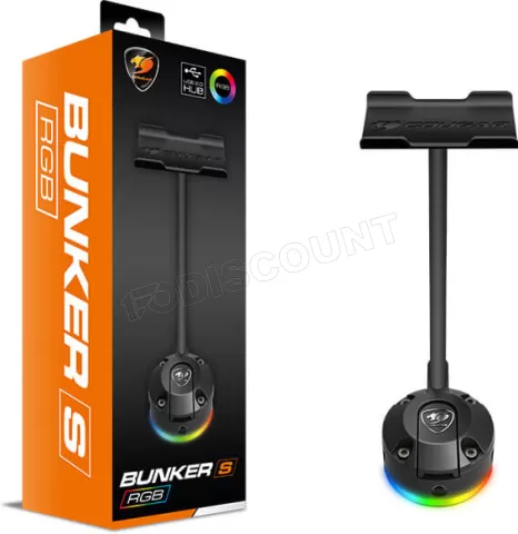 Photo de Support Casque Cougar Bunker S RGB (Noir)