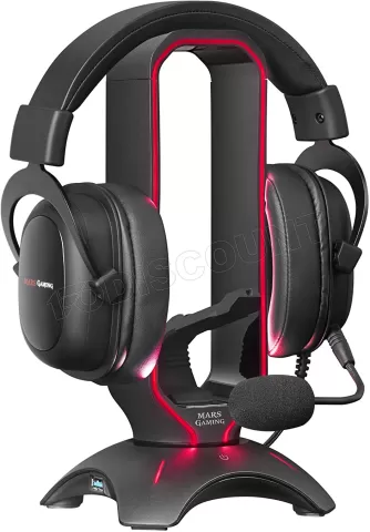 Photo de Support Casque Mars Gaming MHHPro RGB (Noir)