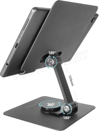 Photo de Support de table universel Mars Gaming MA-RST pour tablettes (Argent)