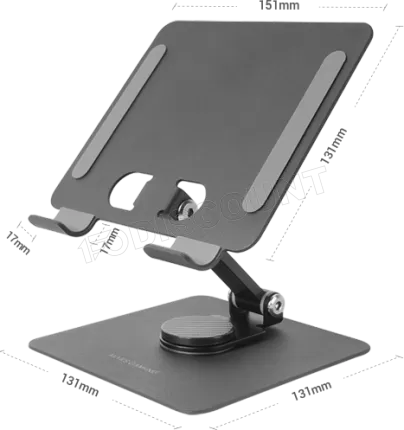 Photo de Support de table universel Mars Gaming MA-RST pour tablettes (Gris)