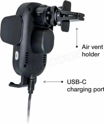 Photo de Support de téléphone à ventouse pour voiture Verbatim FWC-01 avec chargeur induction