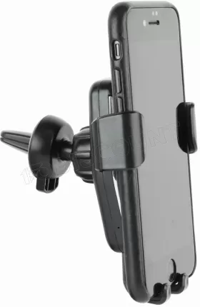 Photo de Support de téléphone pour voiture EnerGenie avec chargeur induction 10W sur grille d'aération
