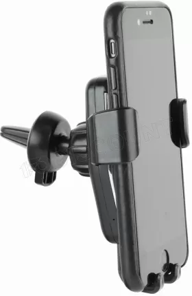 Photo de Support de téléphone pour voiture EnerGenie avec chargeur induction sur grille d'aération
