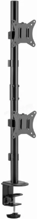 Photo de Support double-écran à fixer Gembird MA-D2-02 - 32" (9kg max) (Noir)