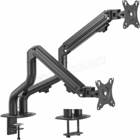 Photo de Support double-écran à fixer Gembird MA-DA2-02 - 32" (8kg max) (Noir)