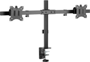 Photo de Support double-écran à fixer Goobay 17"-32" (9kg max) (Noir)