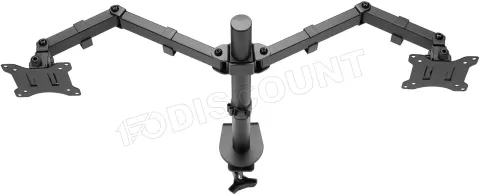 Photo de Support double-écran à fixer Goobay Double Flex 17"-32" (8kg max) (Noir)