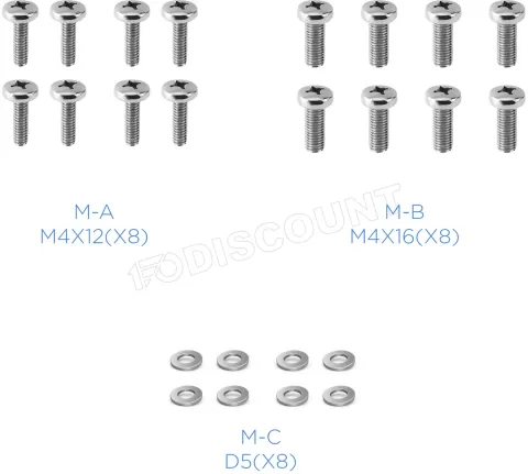 Photo de Support double-écran à fixer Tooq DB3132TNR 13"-32" (9kg max) (Argent)