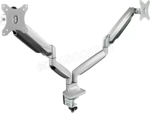 Photo de Support double-écran à fixer Tooq DB3132TNR 13"-32" (9kg max) (Argent)