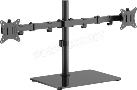Photo de Support double écran à poser Gembird MS-D2ST-01 17" - 32" (9kg max) (Noir)