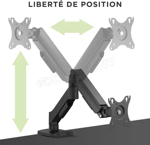 Photo de Support Ecran à fixer T'nB Ergo Meca 17"-32" (9kg max) (Noir)
