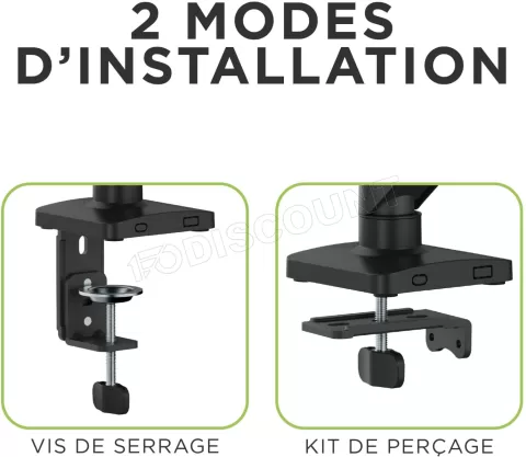 Photo de Support Ecran à fixer T'nB Ergo Meca 17"-32" (9kg max) (Noir)