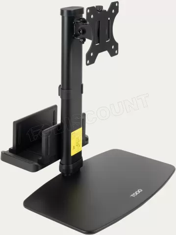 Photo de Support écran à fixer Tooq DB1128TN 17"-27" (6kg max) avec support mini-PC (Noir)