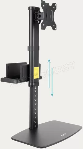 Photo de Support écran à fixer Tooq DB1128TN 17"-27" (6kg max) avec support mini-PC (Noir)