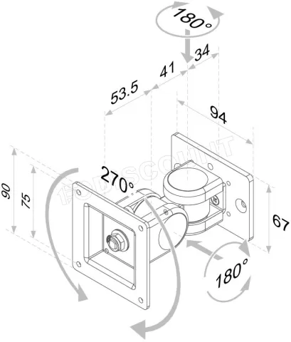 Photo de Support Ecran à poser NewStar 10 à 30" (10kg max)