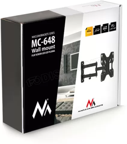 Photo de Support mural pour écran Maclean MC-648 pour écran plat de 23" à 42" (30kg max)