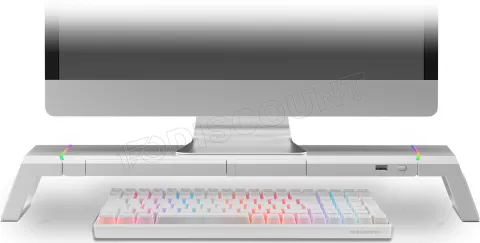 Photo de Support / Réhausseur pour Ecran Mars Gaming MGS One RGB (Blanc)